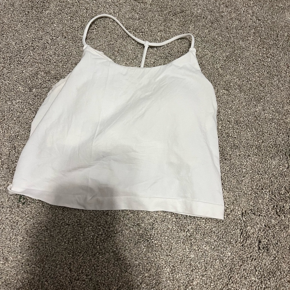 White Women's Spaghetti Strap Top